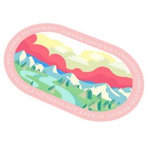 팅올 일러스트 욕실 발 매트 40 x 60 cm, 풍경 1