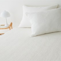 유트러스 순면 풍기인견 리버시블 매트리스 패드, 화이트