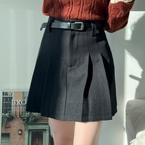 슈가펀 벨트 set 모델소장 이중핀턱 스커트