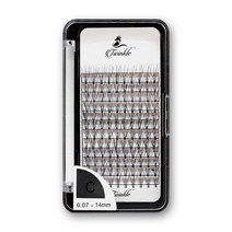 아이트인 10D 0.07 C컬 미세모 셀프 가닥 속눈썹 14mm, 혼합색상, 1개