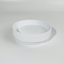 앙플랜트 동그라미 화분받침 5p, 화이트