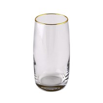 소소모소 골드림 유리컵 370ml 448064, 아이보리 골드림, 1개