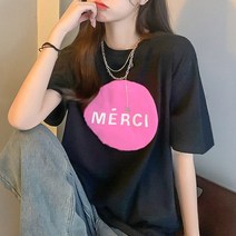 패션풀 여성용 메르시 패치 반팔 티셔츠 28165