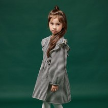 올리반 여아용 쁘띠 체크 원피스