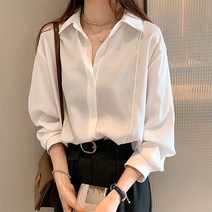 앤드스타일 여성용 핀턱라인 베이직 긴팔 셔츠 261184