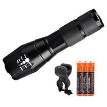 큐에스스포츠 자전거 LED 라이트 A01 XML-T6 + U자형 거치대, 혼합색상, 1세트