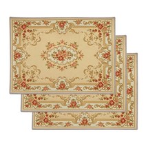 마켓감성 프랑스 스타일 테이블매트 3p, 타입2, 40 x 60 cm