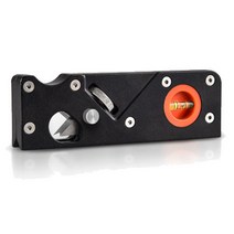 미니 목공 모서리 대패 원형날 수평계 내장 블랙 15.5 x 5 x 2 cm, 1개