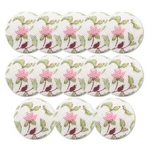 잔꽃 싸개 콩단추 13mm, 13개, 레드