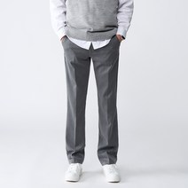 팀스핏 남성용 빅사이즈 옆밴딩 스탠다드핏 스판 슬랙스