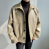 제이에이치스타일 남성용 레더 모던 라인 자켓 JHROK458