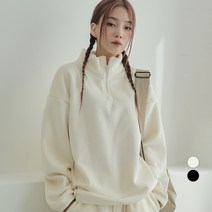 어썸어라운드 여성용 보들보들 코듀로이 기모 집업 맨투맨
