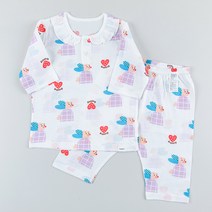 코디아이 아동용 딸기바니 칠부 상하의 내의 세트