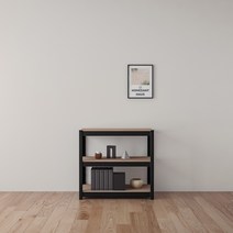 홈던트하우스 철제 선반 3단 800 x 500 x 750 mm, 블랙
