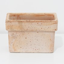 도시정원 이태리 수제토분 원턱 직사각 화분, 혼합색상