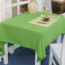 나산데코 면 테이블커버, 포레스트그린, 8인용(240 x 140 cm)