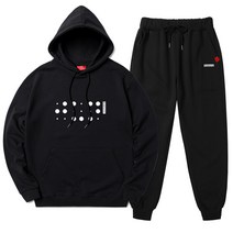 다꾸앙 남성용 빅사이즈 버블식스 후드티 조거팬츠 트레이닝 상하의 세트 D12DKA_DS3503