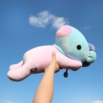 BT21 힐링라잉 쿠션 인형 애착베개 쇼파쿠션, 망