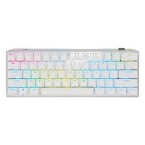커세어 K70 PRO PBT 미니 핫스왑 게이밍 영문 적축 기계식 무선 키보드, RGP0127, 텐키리스, 화이트