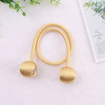 블룸소셜 로프 마그네틱 커튼볼, 옐로우, 2개
