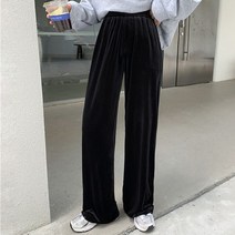 루나걸 여성용 시트랩 벨벳 밴드 팬츠