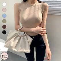 비비에모 여성용 슬리브리스 슬림핏 니트 나시 01256