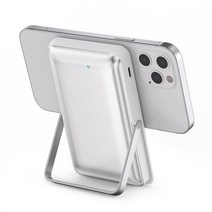 넥스트 맥세이프 무선충전 QC3.0 20W 고속 보조배터리 10000mAh, 화이트, NEXT-5009WPB-MAG