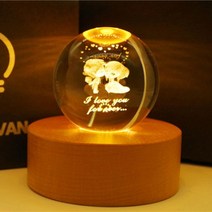 탑시가 TCR 수정구슬 무드등 LOVE 2, 혼합색상