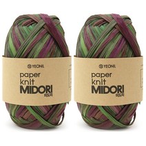 니뜨 미도리 뜨개실 40g, 15 그린퍼플믹스