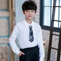 잭키드 남아용 카라넥 타이 티셔츠