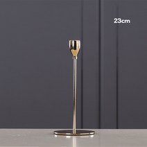 심플앤글로우 북유럽 가정용 촬영 인테리어 감성 촛대 23cm, 골드