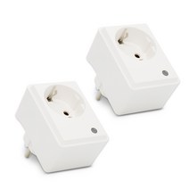 파워존 유커먼 리모트 RF 고용량 멀티탭 전기 콘센트 1구 4000W, 7.5cm, 2개