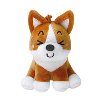 웰시코기 이광복씨 가방고리, 브라운, 12cm