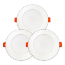 가온엘이디 다운라이트 8W 120 x 30 x 75 mm, 주광색(화이트), 3개