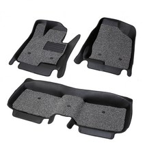 위너스 7D 입체 차량 코일매트 2열 일체형, 쉐보레 어메이징 뉴크루즈 2015-2017, 블랙