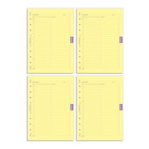 세컨드맨션 6공 플랜 메모 리필지 05 타임트래커 4p, 64매