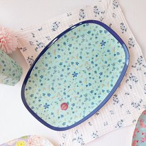 라이스 디자인 쟁반, 민트플라워
