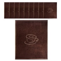 쉬라즈리빙 부드러운 뱀부얀 카페행주 카페브라운, 10개