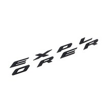 포드 익스플로러 3D 본넷 로고 레터링 엠블럼 스티커, 블랙유광, 1개
