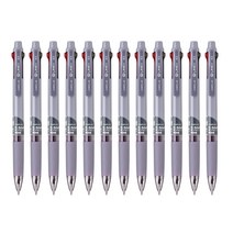 라인플러스 M3 3색볼펜 0.5mm 12p, 다크퍼플, 1개