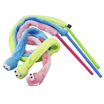 딩동펫 고양이 퐁퐁 길쭉이 낚싯대 3종 세트, 혼합색상, 1세트