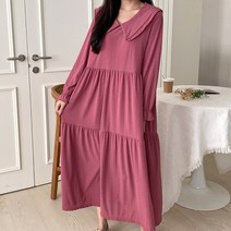 에베쏘 빅사이즈 임부복 자스민 카라 원피스 4200