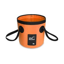 부스마켓 낚시용 폴딩 버킷 20L, 오렌지