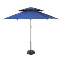 대양파라솔 2단 8각 카본 파라솔 지름 2700mm, 블루, 1개