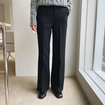 린다샵 여성용 파로아 일자핏 롱 기모 슬랙스