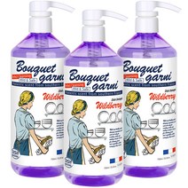 부케가르니 에코 1종 주방세제 와일드베리향, 750ml, 3개