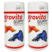 로라펫 그로비타 구피 담수어사료, 65g, 2개