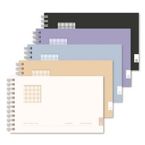 대시앤도트 레디 스터디 미니 6개월 스터디플래너 5종 세트, 크림아이보리, 쿠키베이지, 블루소다, 퍼플레인, 모노블랙