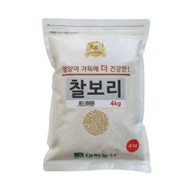 [찰보리쌀가루] 대한농산 통에담은 찰보리, 2개, 2kg
