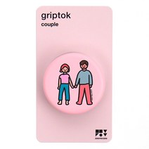 제로퍼제로 그립톡, 커플 핑크, 1개